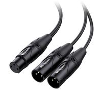 Cable Matters Confezione da 2 cavi XLR Y, 1 femmina a 2 maschi, 45 cm