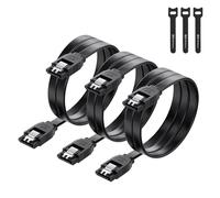 Cable Matters Confezione da 3 Cavo SATA III 6 Gbit/s, 60 cm, Nero