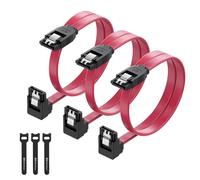 Cable Matters Confezione da 3 Cavo SATA III angolato 6 Gbit/s, 45 cm