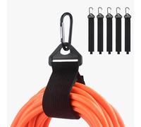 Cable Matters Confezione da 5 cinghie organizzatrici per cavi di prolunga con fibbia in metallo, capacità di carico di 36 kg, supporto per cavi di prolunga con cinghie a strappo da 40 x 3,8 cm