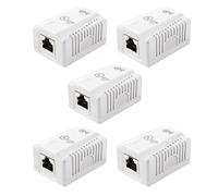 Cable Matters Confezione da 5 scatole a montaggio superficiale RJ45 schermate a 1 porta Cat 6a