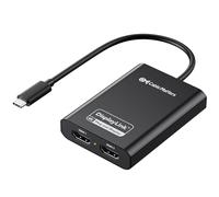 Cable Matters DisplayLink - Adattatore da USB C a doppio HDMI, supporta Dual 4K 60Hz su macOS e Windows, adattatore da USB C a HDMI per due monitor estesi su Mac M1/M2/M3/M4, driver richiesto