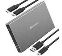 Cable Matters - Hard disk esterno in alluminio 10 Gbps Gen 2 USB C per 2,5" SSD/HDD con cavi USB-C e USB-A, porta Thunderbolt 3, compatibile con MacBook Pro, MacBook Air e altro