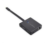 Cable Matters - Hub USB C a doppio monitor (dock USB C), con doppio 4K HDMI, 2X USB 2.0, Ethernet e 60 W di ricarica - Thunderbolt 3 compatibile con Windows