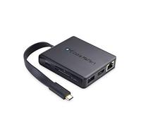 Cable Matters Hub USB C con 4K HDMI, Ricarica 80W, Lettore di schede UHS-II, USB 4X e Gigabit Ethernet - Porta USB-C e Thunderbolt 3 Compatibile con Surface PRO 7, dell XPS e Altro