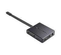 Cable Matters Hub USB-C per Triplo Monitor Con DisplayPort 4K, Ethernet Gigabit e Ricarica 100W - Compatibile Con Thunderbolt 3 e 4 per Windows