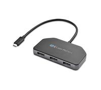 Cable Matters hub USB C triplo monitor con 3X DisplayPort e ricarica da 100 W per Windows - DisplayPort 1.4 e DSC 1.2 abilitati per 8K e 4K con HDR a 120 Hz - Compatibile solo con Windows
