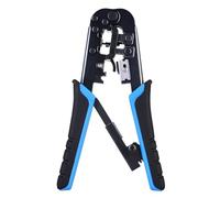 Cable Matters pinza crimpatrice RJ45 con taglierina e spelafili | Ethernet Crimp Tool, Includes 10-Pack Cat6 RJ45 maschio, Ethernet Crimper
