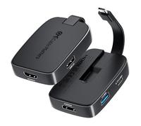 Cable Matters portatile 4 in 1 Hub USB C HDMI 4K 60Hz 100W di ricarica, USB-A da 10 Gbps, USB-C (adattatore multiporta USB C HDMI pieghevole) compatibile con Thunderbolt 4 per MacBook, Dell XPS