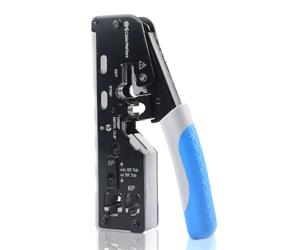 Cable Matters Strumento modulare per crimpatura Ethernet, Cat 8 | Schermato pass-through-RJ45 maschio, Taglio, Spelatura e crimpatura, RJ11 / RJ12 / RJ45