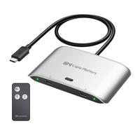 Cable Matters Switch USB4 USB C da 20 Gbps per 2 computer, supporto 8K@30Hz, 5K@60Hz e 4K@144Hz, 140W PD, per condividere un monitor USB-C o Thunderbolt 4 o una docking station USBC o Thunderbolt 4