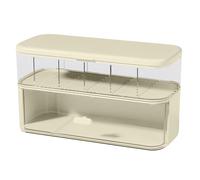 Cable Organizer Box, Clear Cord Storage Organizer, Cable Management with Compartments, Tangle-Free Wire Holder, Dustproof Charging Station (trasparente), for Drawer, Desk, Office