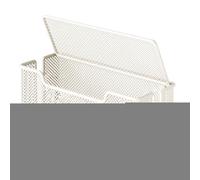 Cable Organizer Box, Wire Management Concealer, Plug Socket Storage 12.59x5.12x5.51 Inches, Iron Construction, Clutter-Fre Solution, Space Saver for Study Room Bedroom Living Area