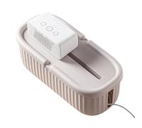 Cable Organizer Box, Wire Storage Bin, 12.99x4.61x5.91 Inches Socket Safety Basket, Cord Management Solution for Daily Home TV Desk Living Room Bedroom Kitchen Apartment Floor Use