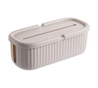 Cable Organizer Box, Wire Storage Bin, Socket Safety Basket, Clutter- Management Solution, Ventilated Lid Design, for TV Desk, Kitchen, Bedroom, Floor, Home, Apartment, Office