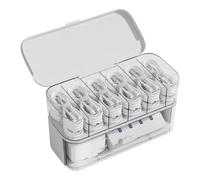 Cable Organizer, Cord Box, 9.06in Storage Case, Portable Design, Compartment Divider for Charger Wires, Desk Setup, Drawer Storage, Wire Management, Tech Accessory, Neat Solution, Home Office