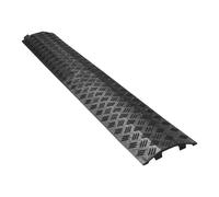 Cable Protector Ramp, Drive Over Hose Cover, Non-Slip Pvc Build, Waterproof Hollow Base, Ideal for Sidewalk Garage Garden Asphalt, 100x130x2cm/39.37x51.18x0.79 Inches Black 1 Piece