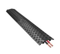 Cable Protector Ramp - Floor Guard for Shielding, High Visibility Safety Channel with Anti Slip Surfaces & Heavy Duty Load Bearing for Outdoor, Driveway and Sidewalk