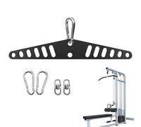 Cable Pulley Attachments for Gym, Exercise Pulley System Adaptor, Adjustable -Hole Pulldown Machine Connector for Door, Wall, Fitness, Strength Training, Arm Muscle Workout, Portable Gear