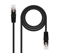 CABLE RED LATIGUILLO CAT.6 UTP AWG24 NEGRO 30 CM
