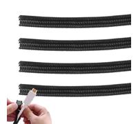 Cable Sleeve - PET 4 Piece 13mm 1 Meter | Flexible Wire Protector Tubing Cord Management Wrap Cover | for Desk Computer Electrical TV Wall Automotive Game Ethernet Home Office Organization