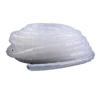 Cable Spiral Sleeve，Spiral Wrap 1PCS 13 Meters Wrapping Casing Inside Diameter 8mm Black White Band Winding Pipe Sleeves Tubing Cover (Color : Black)(White)