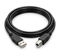 Cable Technologies Cavo USB A - USB B 2.0 per Stampante 1.8m, Tipo A a B Maschio, Alta Velocità 480Mbps, Trasferimento Dati Veloce, Nero, Plug & Play 180 cm