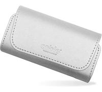 CABLE TECHNOLOGIES Custodia in Eco-Pelle di Alta Qualità compatibile con IQOS ILUMA/3 DUO/3, Astuccio in Pelle PU, ecopelle, Organizer, Cover/Borsello Sigaretta Elettronica,Accessori (Argento Luxury)