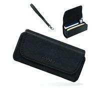 CABLE TECHNOLOGIES Custodia in Eco-Pelle di Alta Qualità compatibile con IQOS ILUMA / 3 DUO/ 3, Astuccio in Pelle PU, ecopelle, Organizer, Cover/Borsello Sigaretta Elettronica,Accessori (Nero)