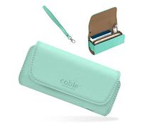 Cable Technologies Custodia in Eco-Pelle di Alta Qualità compatibile con IQOS ILUMA / 3 DUO/ 3, Astuccio in Pelle PU, ecopelle, Organizer, Cover/Borsello Sigaretta Elettronica,Accessori (Verde)