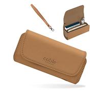 CABLE TECHNOLOGIES Custodia in Eco-Pelle di Alta Qualità compatibile con IQOS ILUMA / 3 DUO/ 3, Astuccio in Pelle PU, ecopelle, Organizer, Cover/Borsello Sigaretta Elettronica,Accessori (Biscotto)