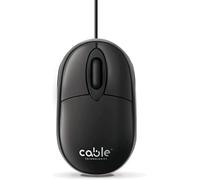 Cable Technologies Mouse Cablato USB 1000 DPI, Ergonomico Ambidestro Ottico Alta Precisione, 3 Pulsanti Rotella Scorrimento, Plug & Play, Cavo 1,5m, per PC Laptop Windows Mac