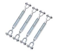 Cable Tensioner - Rope Hardware, Railing System M6 Turnbuckle with Adjustable Thread, Marine Grade Tightener, Construction Wire Connector, Industrial Fastener Hook for Securing Deck Sails