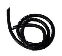 Cable-Tex, guaina avvolgicavo a spirale da 6 mm x 10 m, colore nero