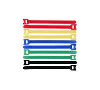 Cable Tie, Hook and Loop - 150mm x 12mm 10pcs/bag, - Multicolour - Warranty: 60M NEW