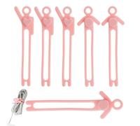 Cable Ties Reusable - Cavo etichettato | Cavo legami per l'elettronica | Cavo magnetico in silicone | Cravatte organizzatore di cavi elettronici | Bundling filo auricolare