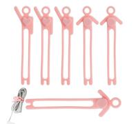 Cable Ties Reusable - Cavo etichettato | Cavo legami per l'elettronica | Cavo magnetico in silicone | Cravatte organizzatore di cavi elettronici | Bundling filo auricolare