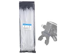 Cable Ties Set - Organizer per cavi da 7,87 pollici | Nylon Ties - 100 pezzi Reusable Nylon Zip Tieses For Cables Management Strong Cord Organizer for Home Garden and Office Use