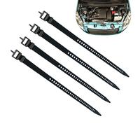 Cable Ties - Silicone, 11.81x0.79x0.2in Adjustable Tightening Straps Buckle | Reusable Utility Tension Straps For Camping, Skiing, Travel, Cargo Securing, Sports Gear Organization