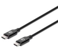 Manhattan USB-C Male to USB-C Male 5m SuperSpeed+ USB 10Gbps 60W/3A Gold Plated