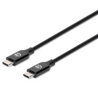 Manhattan USB-C Male to USB-C Male 5m SuperSpeed+ USB 10Gbps 60W/3A Gold Plated