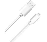 CABLE USB A/LIGHTNING 2.4A 1M CABLE BLANCO