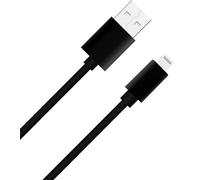CABLE USB A/LIGHTNING 2.4A 1M CABLE NEGRO