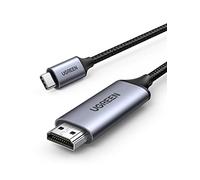 UGREEN Cavo USB-C a HDMI maschio a maschio, case in alluminio, 1.5m (Gray Black)