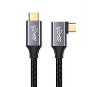 cablecc 10Gbps USB-C USB 3.1 Tipo C Gen2 maschio Data Video 100W Cavo 90 gradi a sinistra a destra con E-Marker 50 cm