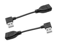 cablecc 2 pezzi/set tipo USB 2.0 tipo A maschio sinistro e destro ad angolo retto su presa USB 90 gradi tipo prolunga 10 cm