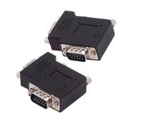 cablecc 2 pz/lotto HDB15Pin VGA RGB Tipo a Vite Maschio a Femmina Sinistra e Destra Angolo 90 Gradi Dado Adattatore di Estensione per Monitor Display