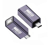 Cablecc 2 pz/lotto USB 2.0 tipo B femmina a Mini USB e micro adattatore di estensione maschio per disco telefonico stampante