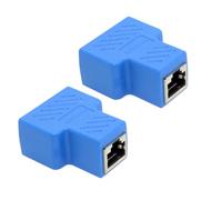Cablecc 2 pz STP UTP Cat6 RJ45 8P8C spina a doppio splitter RJ45 Ethernet Ethernet Switcher Adapter