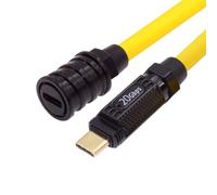 Cablecc 20 Gbit/s 140 W 8K USB4 USB-C Cavo ultra morbido ad alta flessibilità per tastiera da gioco Mouse Tipo C Cavo di prolunga da maschio a femmina Alimentazione e dati 20 cm